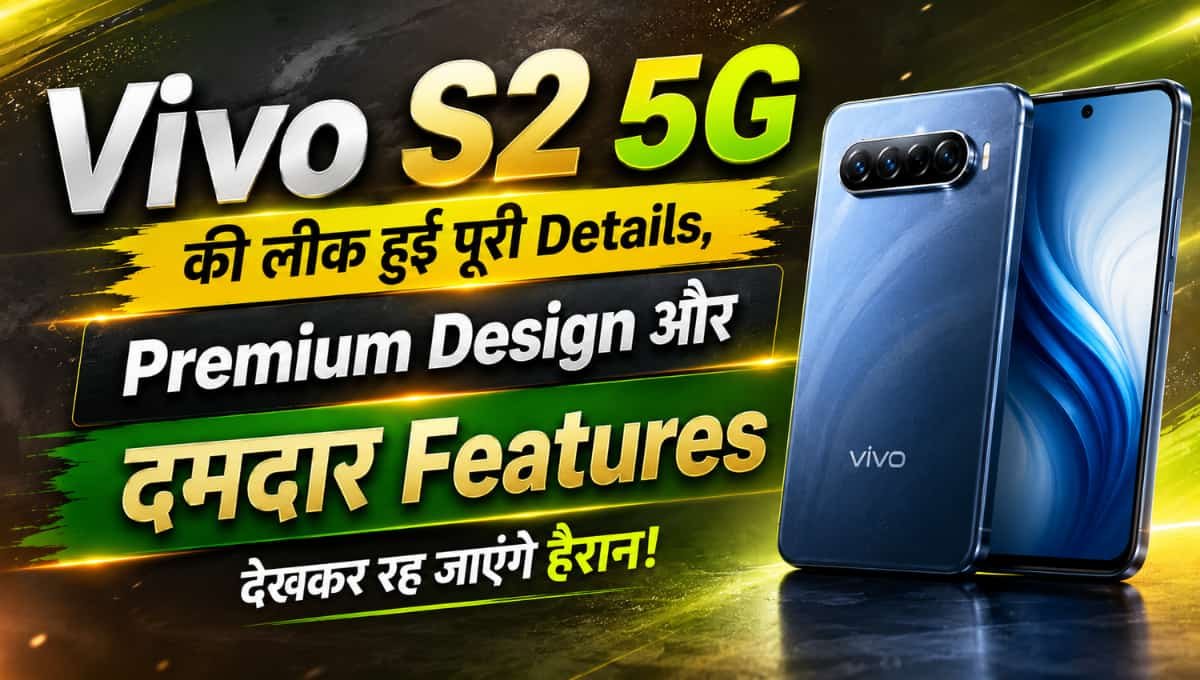 Vivo S2 5G की लीक हुई पूरी Details, Premium Design और दमदार Features देखकर रह जाएंगे हैरान